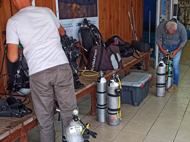 Preparando el equipo
