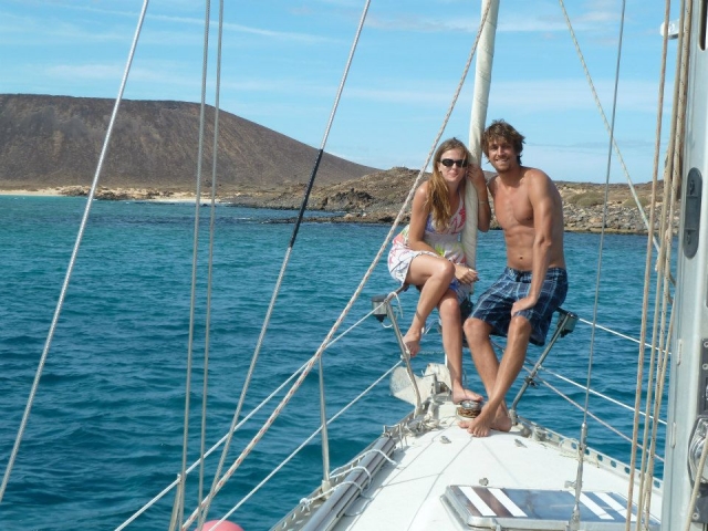 Fondeo en Isla de Lobos