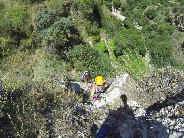  Foto mit der Gopro des Klettersteigs 