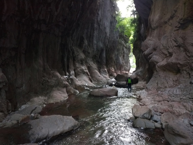 Boca del Infierno ravine initial level 3-4 hours