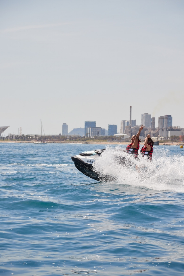  Itinéraire en jet ski à Badalona