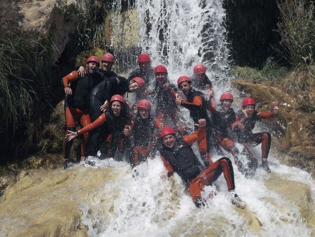  Durante una giornata di canyoning 