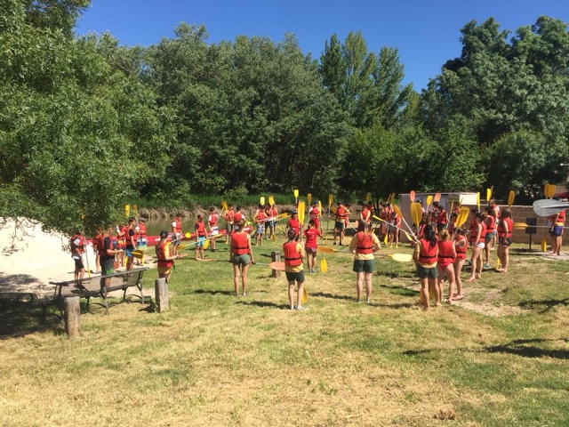 Antes de tomar la canoa