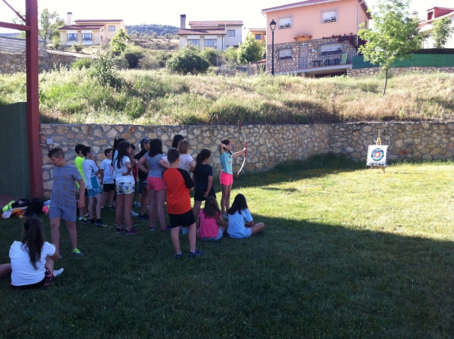  Practicing archery 