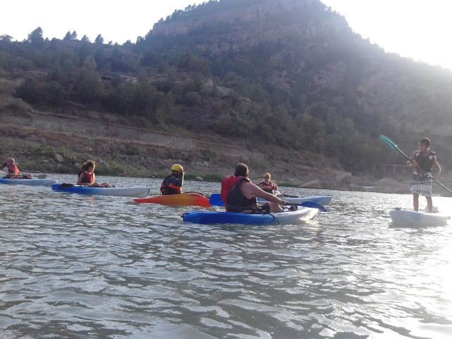 Kayak en el pantano