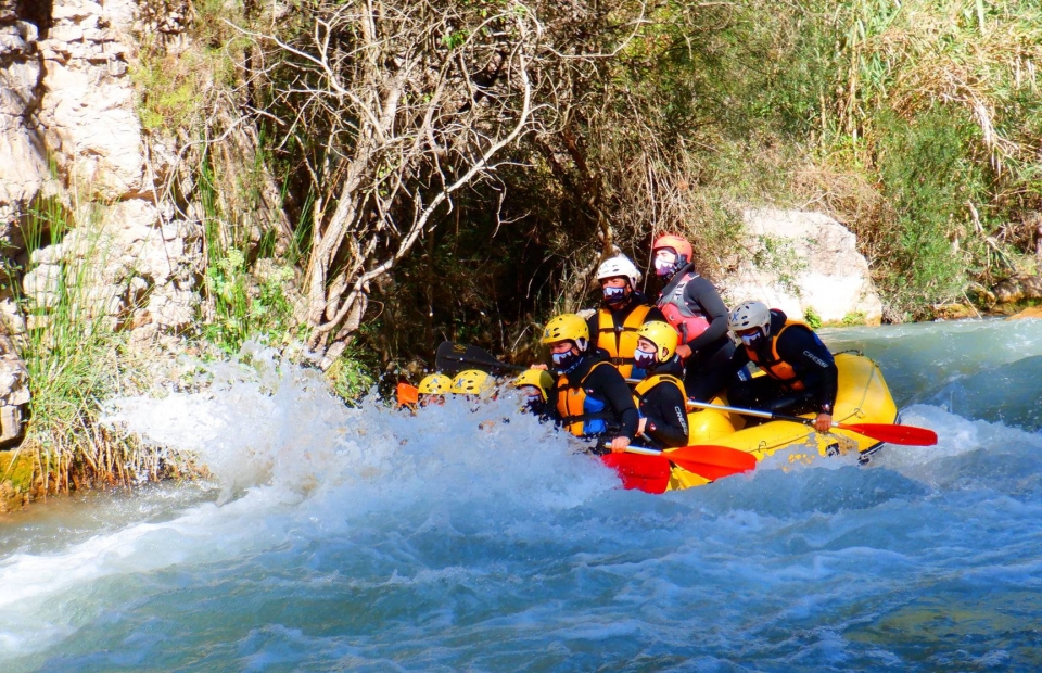 Rafting con gli amici 