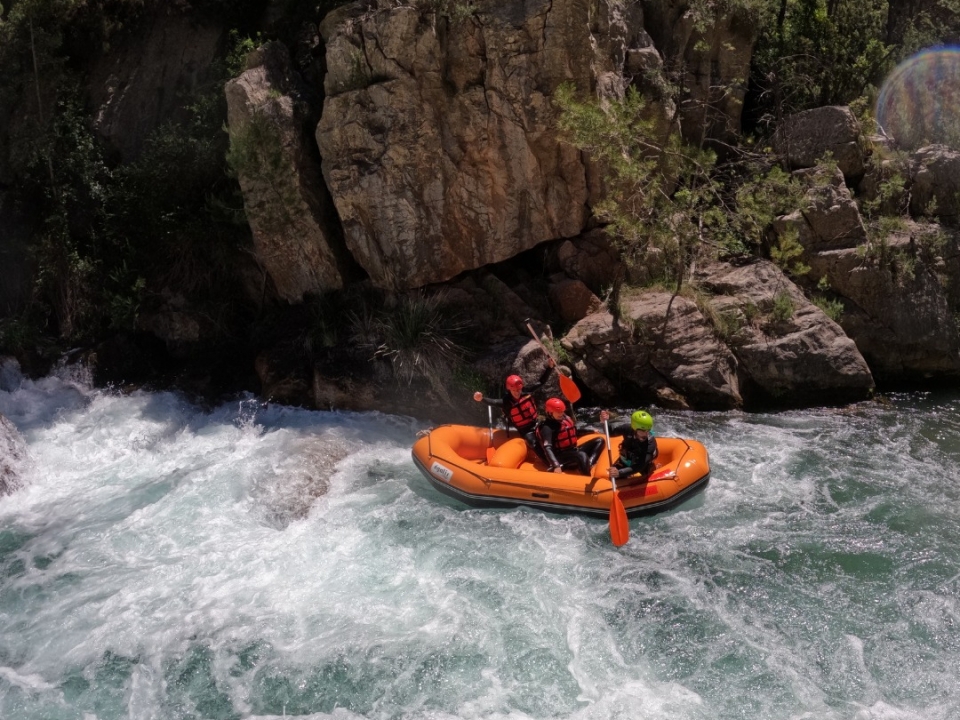 Rafting en el río Mijares