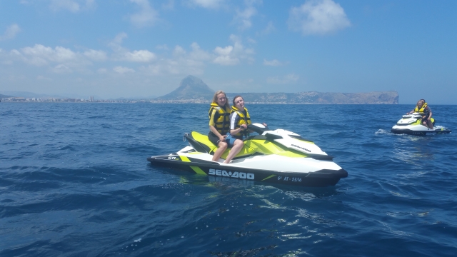  percorso in moto d'acqua fino a Punta Moraira 