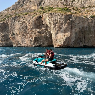 Itinéraire de jet ski à travers la Sierra Helada 60 min