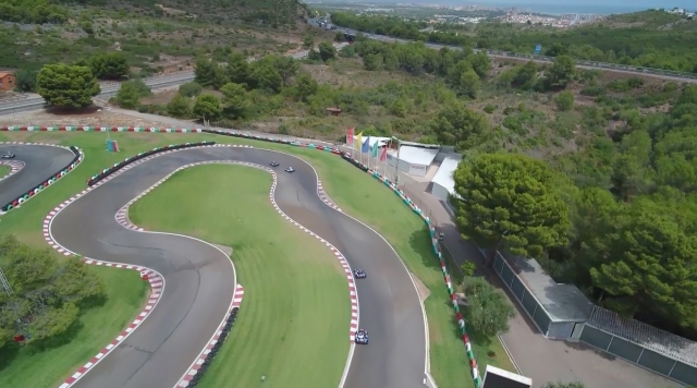 Vista aérea de circuito Oropesa