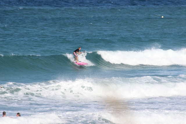 cogiendo las olas