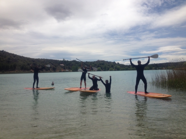 Disfrutando de un dia de paddle surf