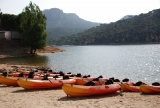 Rota guiada de canoa, reservatório de San Juan, 3 horas