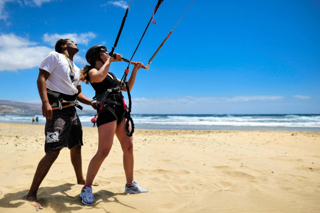Kitesurfing course level I and II, 2 days, Maspalomas