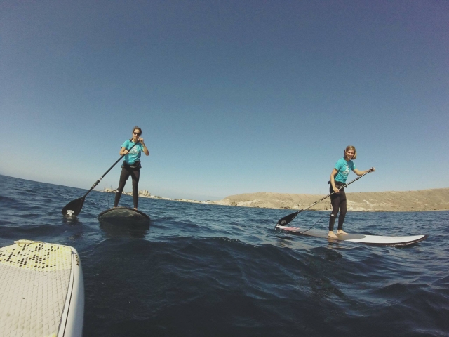 Sesion de paddle surf