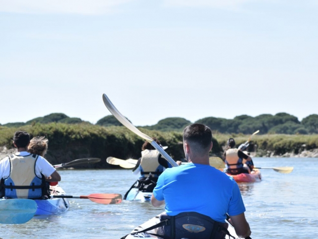 Paddling through Huelva 