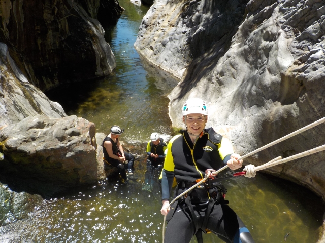  Rappelling technique 