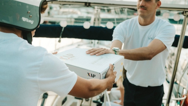Pizzas à bord du bateau 