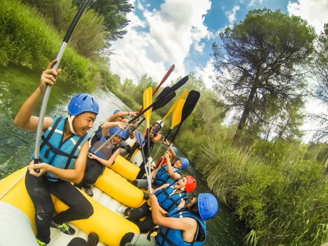 Sesión de rafting