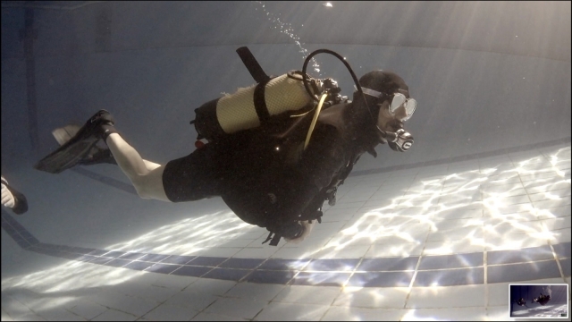  Diving with full equipment 