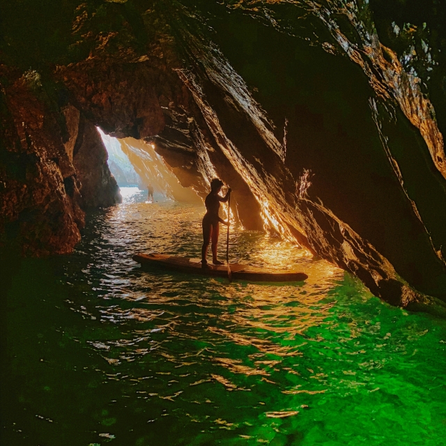 Excursión de paddle surf por cueva Llanes
