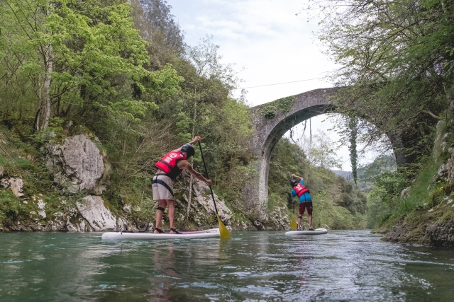  Passeio guiado de SUP ao longo do rio Sella 
