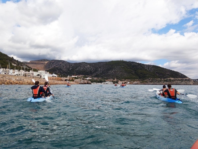  Promenade en kayak biplace jusqu'au Garraf 