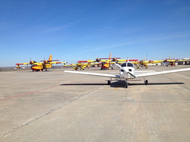  Auf dem Flugplatz Madrid