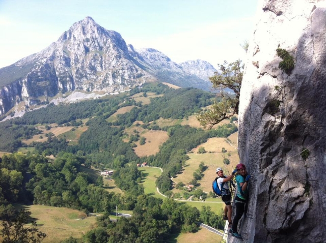via ferrata en Cantabria