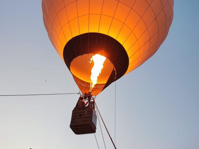 Globo cautivo en Madrid