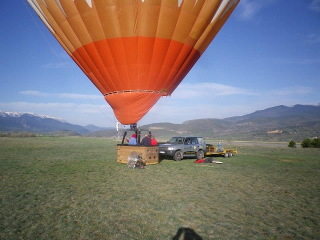 Clobo preparado para el vuelo