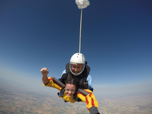 Opening the parachute