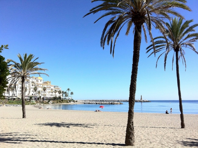 Playa en Puerto Banús