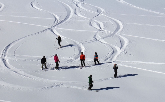 Esquiando en Sierra Nevada