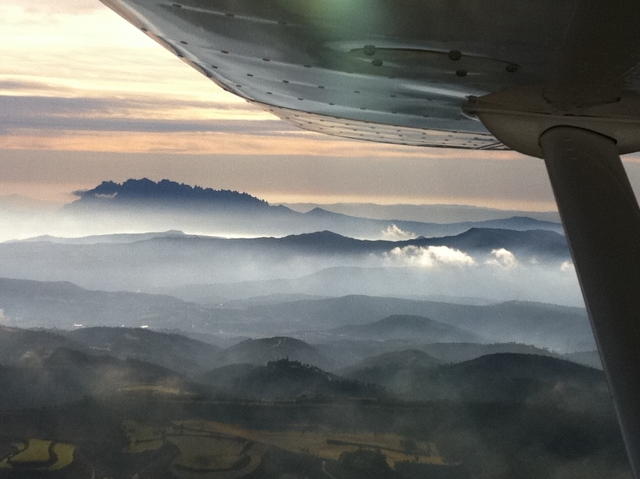 Vistas de la sierra de Montserrat