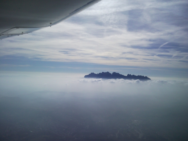 Vistas de la sierra de Montserrat
