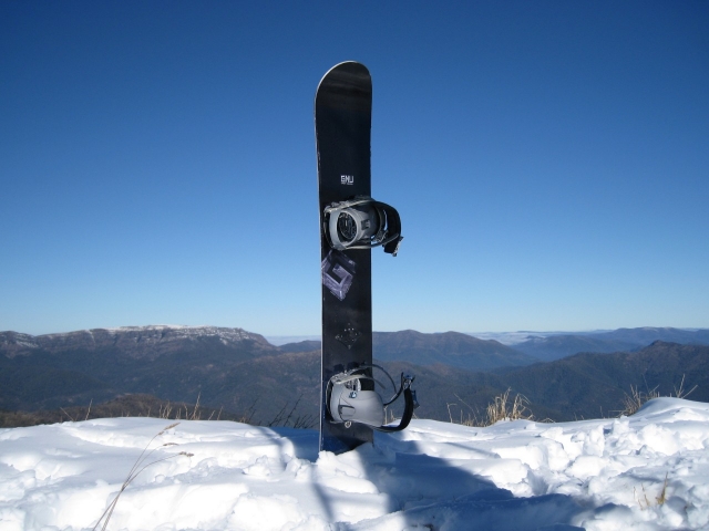 Tabla de snow en Sierra Nevada