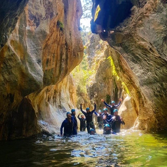 Canyoning à Marbella avec des enfants 