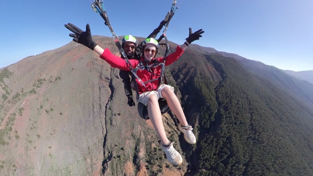 Parapente en el Parque Nacional del Teide