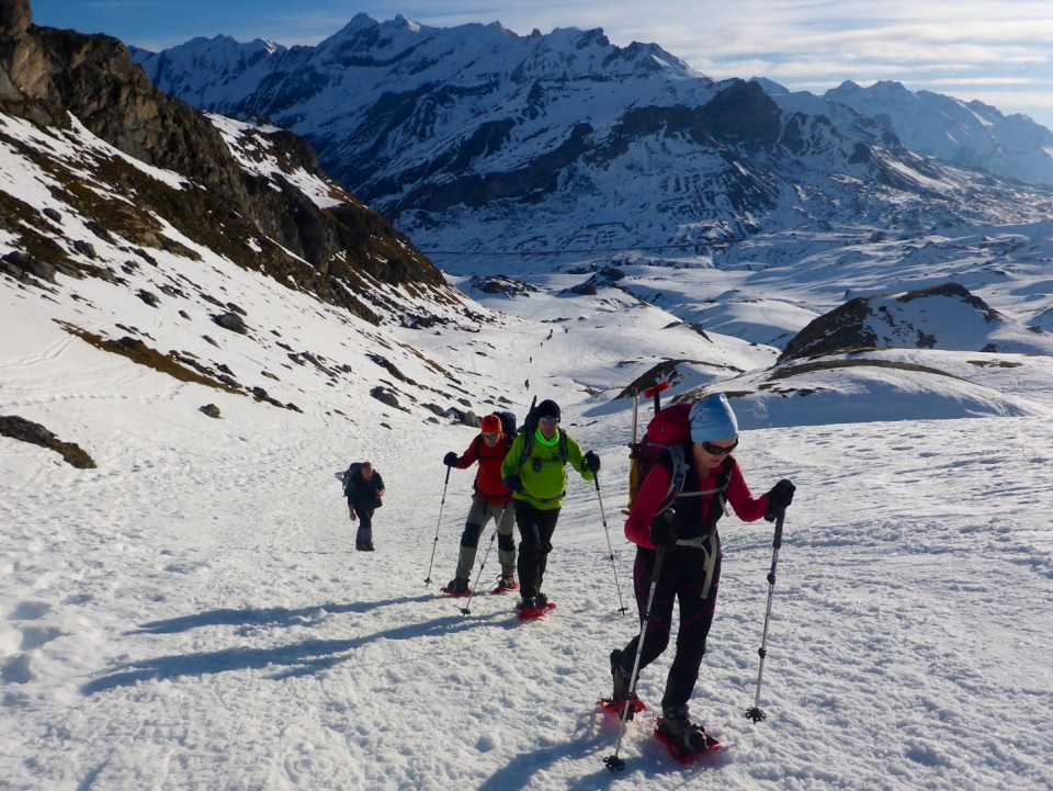Atravesando terrenos nevados