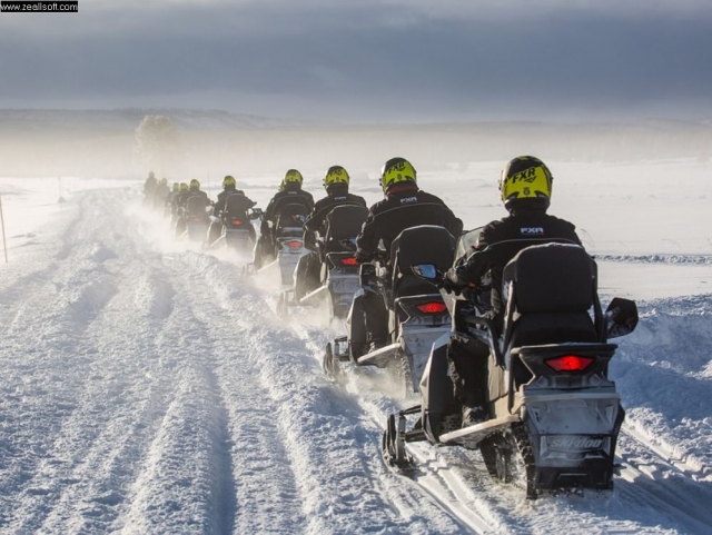 de ruta por la nieve