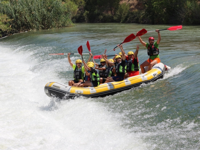  With the raft in Almadenes