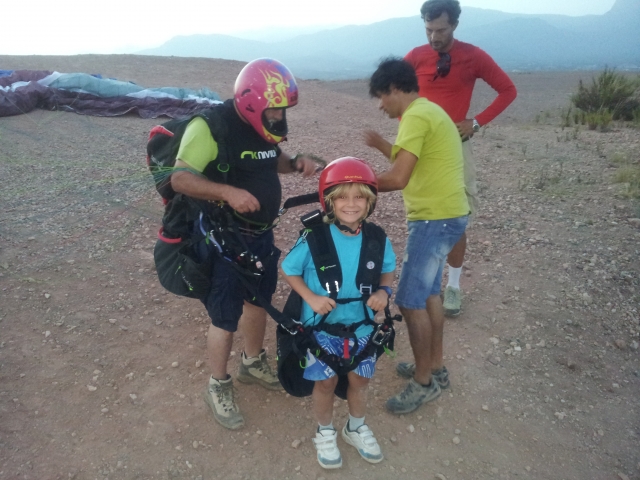 Preparazione del parapendio 
