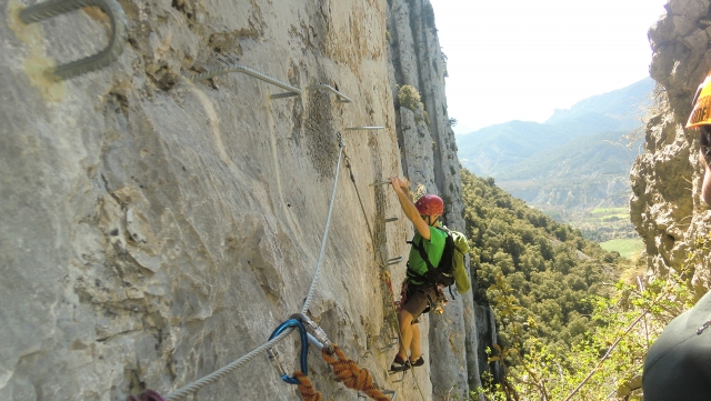  Doing the Sorrosal ferrata 