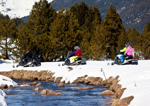  snowmobiling in andorra 