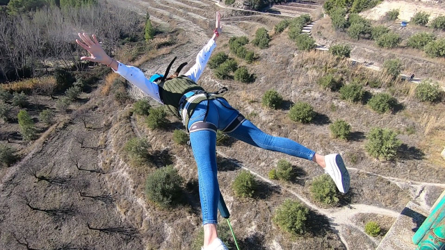 Impresionante salto de bungee