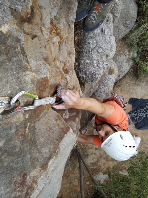 girl climbing 
