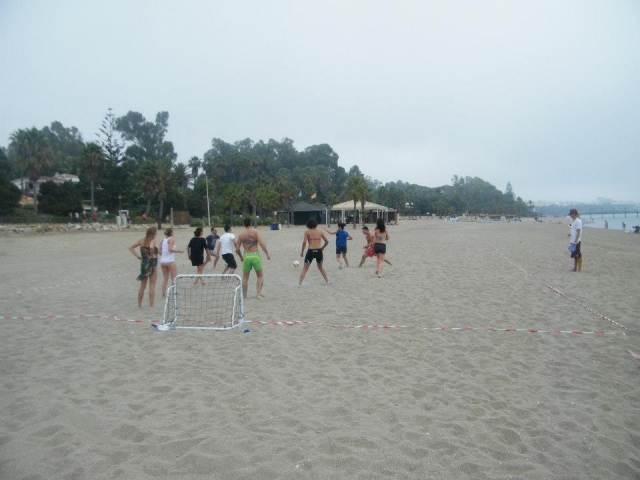 Pruebas en la arena en Marbella