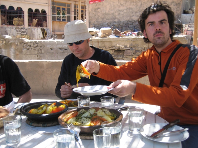 Comiendo en Marruecos