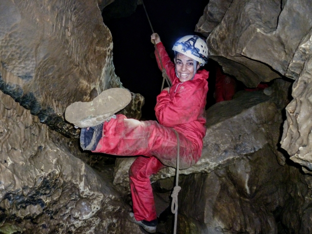  going down the rope 